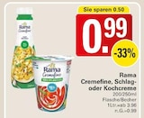 Cremfine, Schlag- oder Kochcreme im Angebot bei WEZ in Bad Oeynhausen Cremfine, Schlag- oder Kochcreme Angebote von Rama bei WEZ Bad Oeynhausen für 0,99 €