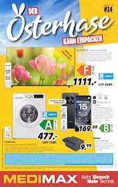 Handy im MEDIMAX Prospekt in Potsdam Aktueller MEDIMAX Prospekt mit Handy, "DER OSTERHASE KANN EINPACKEN", Seite 1