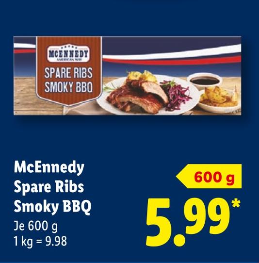 Spare Ribs Smoky BBQ