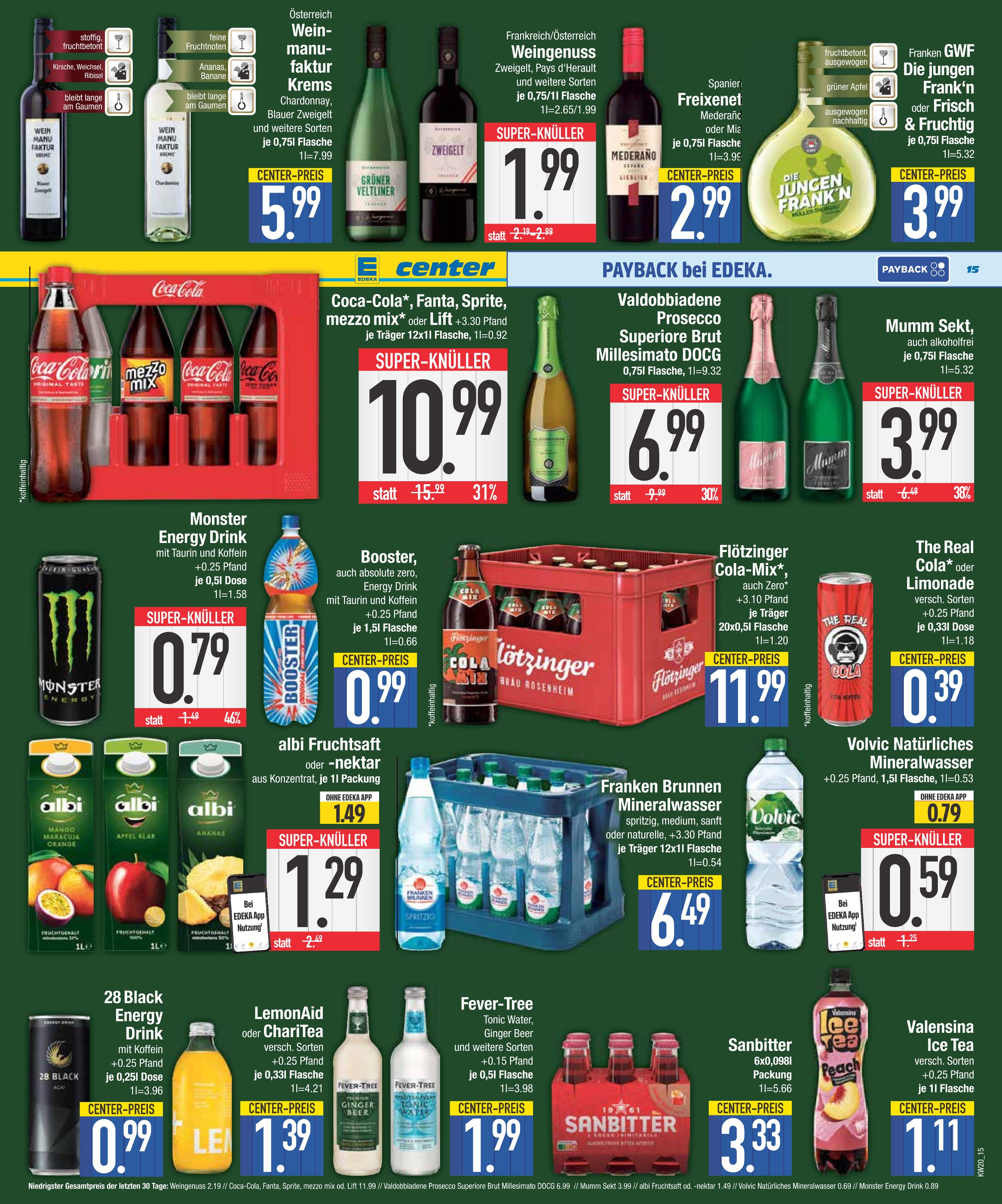 Wasser im EDEKA Prospekt "Wir lieben Lebensmittel." mit 21 Seiten (Ingolstadt)