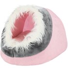 Trixie Kuschelhöhle Minou rosa/grau 35 × 26 × 41 cm bei Zookauf im Grafschaft Prospekt für 21,99 €