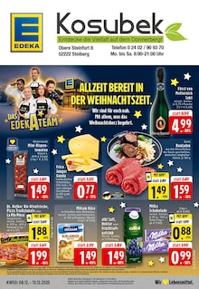 EDEKA Stolberg Prospekt der aktuellen Woche, gültig von 08.12.2025 bis 13.12.2025 Aktueller EDEKA Stolberg Prospekt "Aktuelle Angebote" mit 28 Seiten