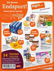 Aktueller tegut Supermarkt Prospekt in Föritz und Umgebung, "tegut… gute Lebensmittel" mit 23 Seiten, 15.09.2025 - 20.09.2025