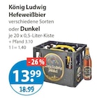 Hefeweißbier im Angebot bei V-Markt in Regensburg Hefeweißbier Angebote von König Ludwig bei V-Markt Regensburg für 13,99 €