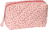 Kulturbeutel rosa Blumen im dm-drogerie markt Prospekt Kulturbeutel rosa Blumen von Vito & Joe im aktuellen dm-drogerie markt Prospekt für 8,95 €