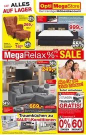 Opti-Megastore Möbel & Einrichtung Prospekt der aktuellen Woche mit 12 Seiten, gültig von 23.10.2025 bis 15.11.2025, in Sögel und Umgebung Aktueller Opti-Megastore Möbel & Einrichtung Prospekt in Sögel und Umgebung, "Mega Relax Sale" mit 12 Seiten, 23.10.2025 - 15.11.2025