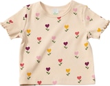 Aktuelle Tulpen Angebote bei dm-drogerie markt in Dortmund Aktuelles T-Shirt mit Tulpen-Muster & Ripp-Struktur, beige, Gr. 74 Angebot bei dm-drogerie markt in Dortmund ab 6,90 €