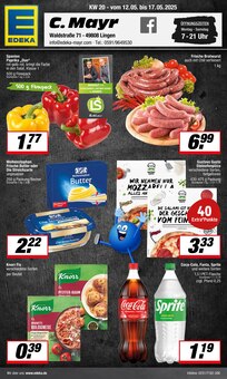 EDEKA Prospekt der Woche "Aktuelle Angebote" Seite 1, 12.05.2025 bis 17.05.2025 für Lingen Aktueller EDEKA Prospekt "Aktuelle Angebote" Seite 1 von 21 Seiten für Lingen