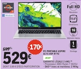 PC Portable Aspire AL15-45P-R1YZ - ACER en promo chez E.Leclerc Périgueux à 529,00 €