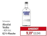 Vodka im Angebot bei Metro in Neu-Ulm Vodka Angebote von Absolut bei Metro Neu-Ulm für 10,94 €
