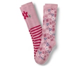 2 Paar Kinder-Gummistiefel-Socken, geblümt Angebote bei Tchibo im Supermarkt Pforzheim für 6,99 €