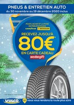 Catalogue Vulco à Metz, avec 4 pages Prospectus Vulco à Metz, "Recevez jusqu'à 80€ en carte cadeau", 4 pages, 30/11/2020 - 19/12/2020