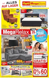 Opti-Megastore Prospekt für Backnang mit 7 Seiten Opti-Megastore Prospekt für Backnang: "Mega Relax Sale", 7 Seiten, 23.10.2025 - 15.11.2025