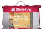 Oreiller mousse a memoire de forme 55x35cm - BLANREVE - U Express à Brest Oreiller mousse a memoire de forme 55x35cm - BLANREVE en promo chez U Express Brest à 24,43 €