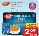 Schlemmerfilet im Angebot bei Netto Marken-Discount in Salzgitter Schlemmerfilet Angebote von Sea Gold bei Netto Marken-Discount Salzgitter für 2,69 €