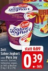 Aktuelles Sahne Joghurt Angebot bei EDEKA in Wuppertal ab 0,39 €