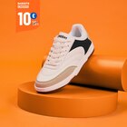 Baskets basses à lacets semelle plate blanc garçon à La Halle dans Serra-Di-Scopamène