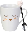 Mug avec cuillère «tête de chat» à 5,99 € dans le catalogue Cora