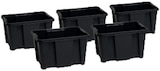 Lot de 5 bacs de rangement 30 L - TOOMAX en promo chez Carrefour Lot de 5 bacs de rangement 30 L - TOOMAX dans le catalogue Carrefour