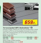 Terrassenpaket WPC-Bodendielen bei toom Baumarkt im Bielefeld Prospekt für 24,99 €