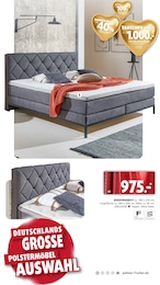 Bett im Polstermöbel Fischer Prospekt "Spektakuläre Neueröffnung" auf Seite 24