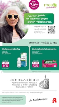 Aktueller mea - meine apotheke Prospekt "Unsere Mai-Angebote" für Würzburg Aktueller mea - meine apotheke Prospekt für Würzburg mit Seiten