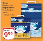 Klumpstreu Angebote von Catsan bei GLOBUS Kerpen für 9,99 €