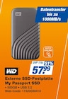Externe SSD-Festplatte My Passport SSD im Angebot bei expert in Ingolstadt Externe SSD-Festplatte My Passport SSD Angebote von WD bei expert Ingolstadt für 57,99 €