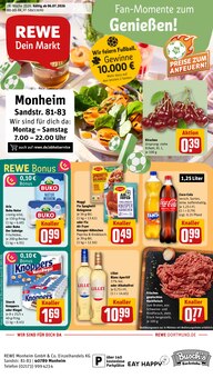 Cola im aktuellen REWE Prospekt (Dormagen) Cola im REWE Prospekt "Dein Markt" mit 32 Seiten (Dormagen)