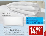 Aktuelle Kopfkissen Angebote bei ALDI Nord in Remscheid Aktuelles 3-in-1-Kopfkissen Angebot bei ALDI Nord in Remscheid ab 14,99 €