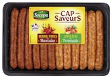 6 Merguez à la Marocaine + 6 Chipolatas à la Provençale Cap Saveurs - Socopa - Super U à Niort 6 Merguez à la Marocaine + 6 Chipolatas à la Provençale Cap Saveurs - Socopa en promo chez Super U Niort à 5,89 €