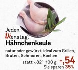 Hähnchenkeule bei E xpress im Berg Prospekt für 0,54 €