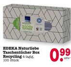 Aktuelles Naturliebe Taschentücher Box Recycling Angebot bei E center in Mainz ab 0,99 €