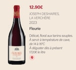 Fleurie La Verchère 2023 - JOSEPH DESHAIRES dans le catalogue Monoprix Dragon