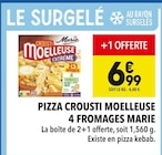 Pizza Crousti Moelleuse 4 Fromages - Marie - Supeco à Guyancourt Pizza Crousti Moelleuse 4 Fromages - Marie en promo chez Supeco Guyancourt à 6,99 €