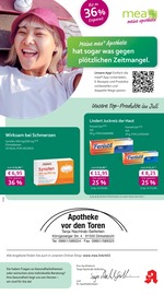 mea - meine apotheke Apotheken Prospekt der aktuellen Woche mit 4 Seiten, gültig von 01.07.2026 bis 31.07.2026, in Dürrwangen und Umgebung Aktueller mea - meine apotheke Apotheken Prospekt in Dürrwangen und Umgebung, "Unsere Juli-Angebote" mit 4 Seiten, 01.07.2026 - 31.07.2026