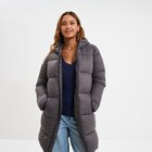 Doudoune longue à capuche gris foncé femme - La Halle à Aix-en-Provence Doudoune longue à capuche gris foncé femme en promo chez La Halle Aix-en-Provence à 24,99 €