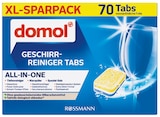 Geschirr-Reiniger Tabs XL-Sparpack im Rossmann Prospekt Geschirr-Reiniger Tabs XL-Sparpack von Domol im aktuellen Rossmann Prospekt für 5,49 €