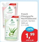 Flüssigseife Nachfüllbeutel Granatapfel im budni Prospekt Flüssigseife Nachfüllbeutel Granatapfel von Frosch im aktuellen budni Prospekt für 1,99 €