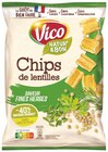 Chips de lentilles Natur'&Bon - Vico en promo à 3,30 € chez Supermarchés Match Chips de lentilles Natur'&Bon - Vico dans le catalogue Supermarchés Match