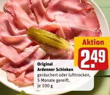 Original Ardenner Schinken Angebote bei REWE Menden für 2,49 €