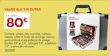 Promo Valise alu 110 outils à 80,00 € dans le catalogue Gedimat à Bouresse