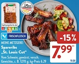 Spareribs „St. Louis Cut“ von Meine Metzgerei im aktuellen ALDI SÜD Prospekt für 7,99 €