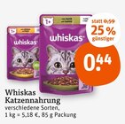 Katzennahrung von Whiskas im aktuellen tegut Prospekt für 0,44 €