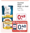 Katze Perle oder Gold Angebote von Gourmet bei Rossmann Wiesbaden für 0,40 €