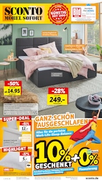 Möbel & Einrichtung Prospekt von Sconto SB in Samtens Aktueller Sconto SB Möbel & Einrichtung Prospekt für Samtens: GANZ SCHÖN AUSGESCHLAFEN mit 8} Seiten, 26.04.2025 - 16.05.2025