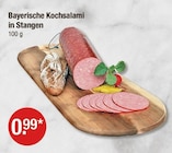 Bayerische Kochsalami in Stangen im V-Markt Prospekt zum Preis von 0,99 €