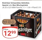 Schwarzbier Angebote von Köstritzer bei GLOBUS Jena für 12,99 €