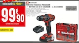 Perceuse visseuse à percussion - 1 batterie 2.0 ah et chargeur + 64 accessoires - EINHELL dans le catalogue Batkor