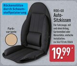 Auto-Sitzkissen von RIDE+GO im aktuellen ALDI Nord Prospekt